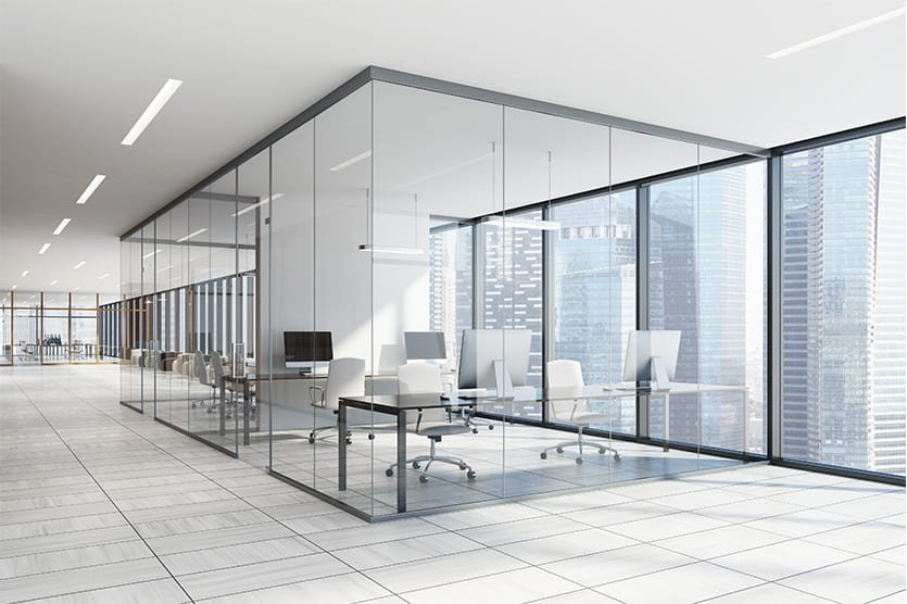 Glass office partitions and dividers in Dubai UAE